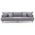 Hedlunda 3-Sitzer XL-Sofa - Grau + Mbelpflegeset fr Textilien