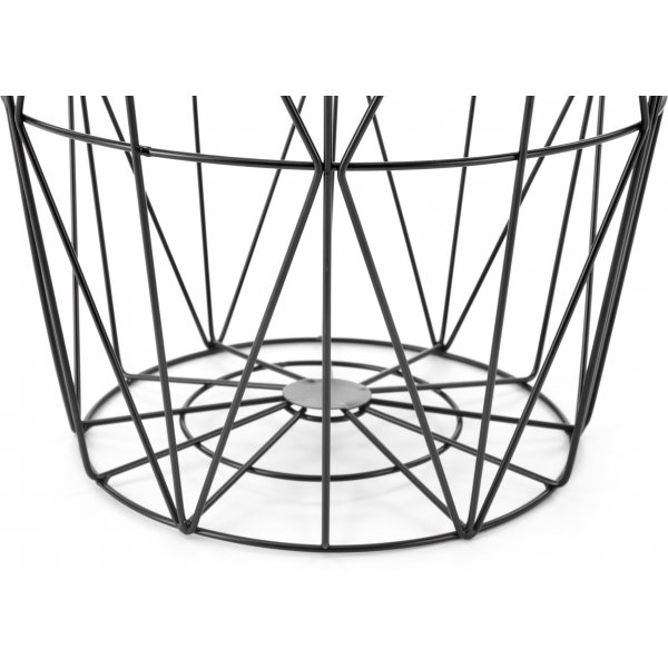 Harissa Couchtisch Ø42 cm - Weißer Marmor/Schwarz Harissa Couchtisch Ø42 cm - Weißer Marmor/Schwarz