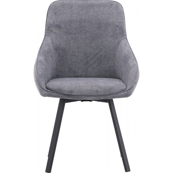 Rosie Esszimmerstuhl - Grau/Schwarz