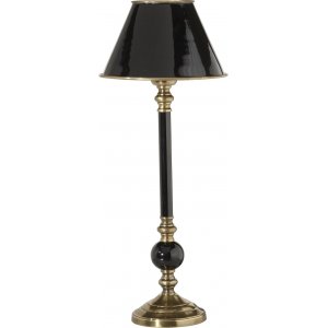 Abbey Tischlampe - Schwarz/Messing - 49 cm