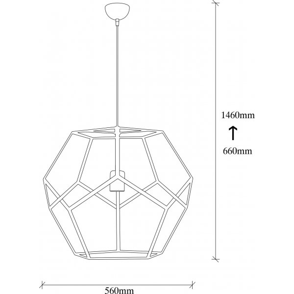 Degir Deckenleuchte MR-113 - Schwarz/Bronze
