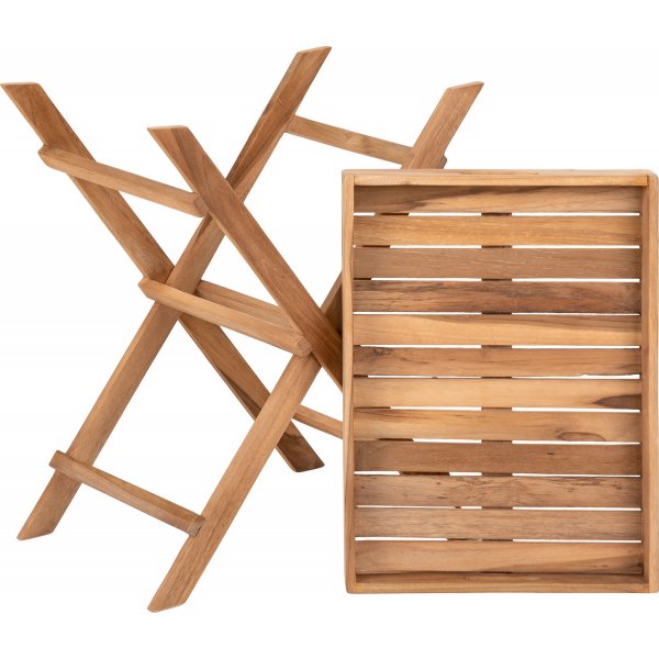 Runder Tabletttisch 39 x 29 cm - Teak