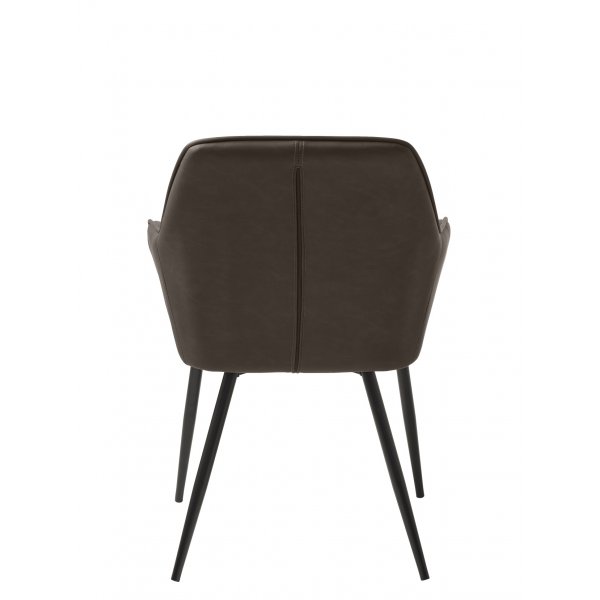 Boston-Sessel aus braunem PU