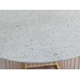 Tiffany Falcon Couchtisch 100 cm - Messing / Terrazzo-Glasplatte