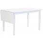 Sander Klapptisch 120 cm + 40 cm Klapptisch - Wei