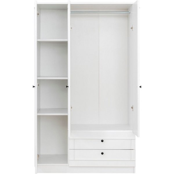 Lia Kleiderschrank 105 x 52 x 178 cm - Weiß Lia Kleiderschrank 105 x 52 x 178 cm - Weiß