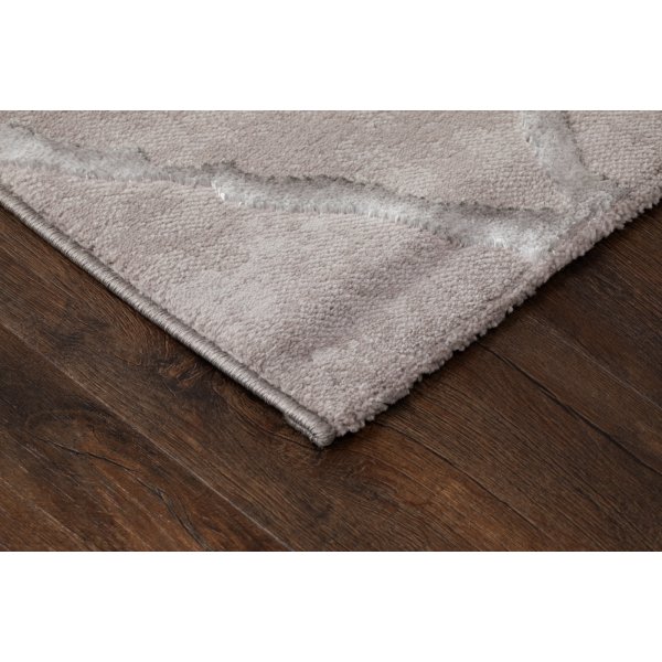 Karat Rhombus maschinengewebter Teppich Grau Karat Rhombus maschinengewebter Teppich Grau