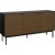 Soma Sideboard mit 3 Tren - Schwarz/Espresso