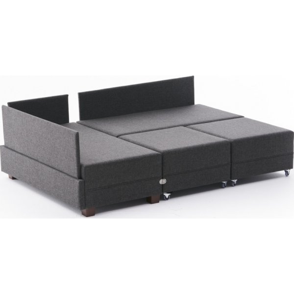 Fly Ecksofa links - Anthrazit