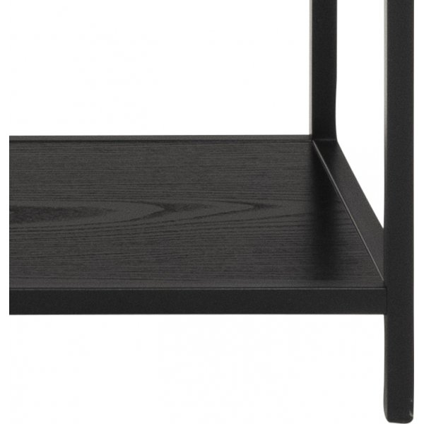 Bcherregal Seaford 135x150 cm - Schwarz