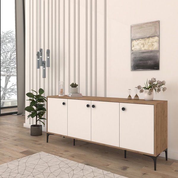 Eidur Sideboard - Eiche/Weiß Eidur Sideboard - Eiche/Weiß