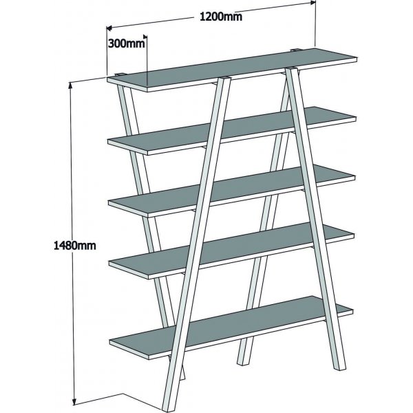 Bcherregal Perla - Birke