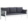 Kappis 3-Sitzer Outdoor-Sofa - Wei/Anthrazit