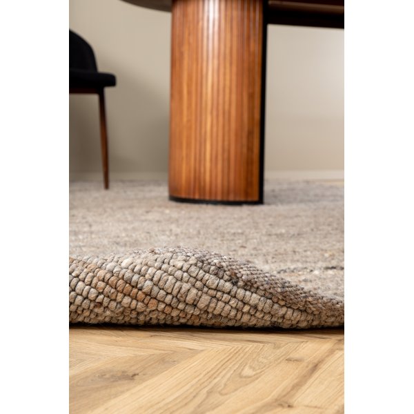 Wollteppich Pontus - Grau/Beige Wollteppich Pontus - Grau/Beige