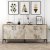 Kyiv Sideboard 180 cm - Nussbaum/weier Marmor