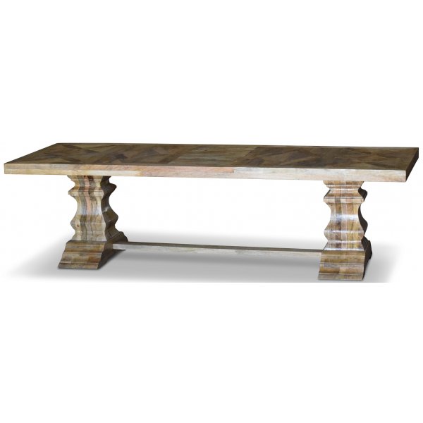 Palma-Tisch 280x100 cm, rustikales Holz