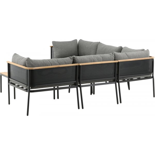 Nettan Ecksofagruppe - Schwarz/Grau