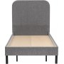 Lody Einzelbett 90 x 200 cm - Grau