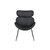 Casar Sessel aus schwarzem PU + Mbelpflegeset fr Textilien