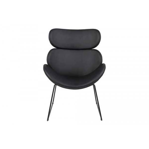 Casar Sessel aus schwarzem PU