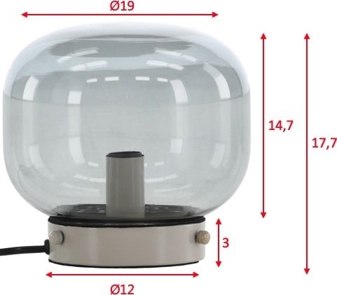 Bollonelie Tischlampe - Schwarz