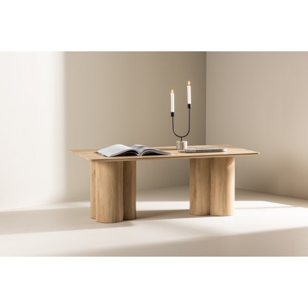 Couchtisch 120 x 60 cm wei getncht - Olivia