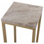 Accent Nachttisch/Sockel 65 - Messing matt / beige