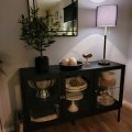Kundenbild Cliff Sideboard mit 3 Türen - Schwarz/ Klarglas
