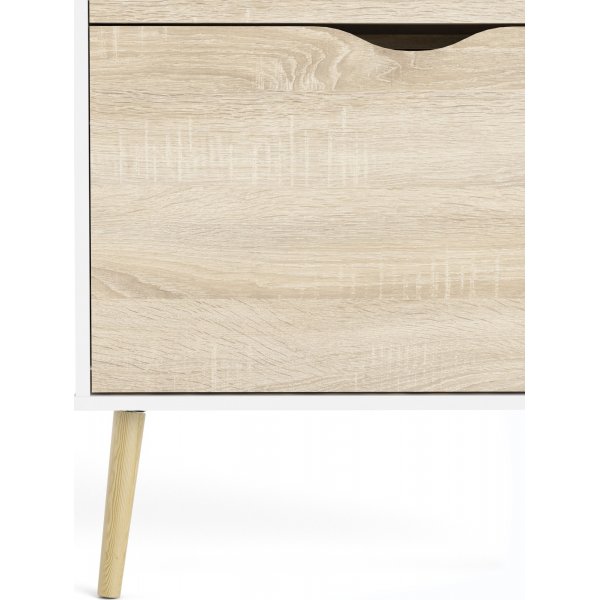 Schuhschrank Oslo - Weiß/Eiche Schuhschrank Oslo - Weiß/Eiche