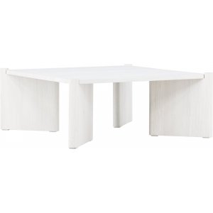 Rogaland Couchtisch 100 x 100 cm - Wei getncht