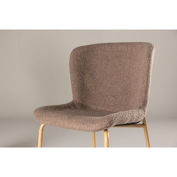 Modesto Esszimmerstuhl - Braunes Boucl