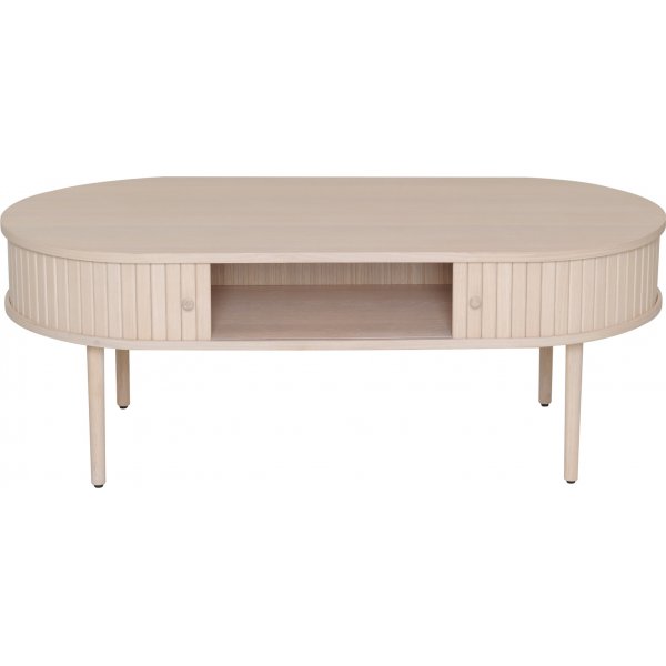 Slide Couchtisch 120 x 60 cm - Wei pigmentierte Eiche