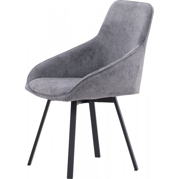 Rosie Esszimmerstuhl - Grau/Schwarz