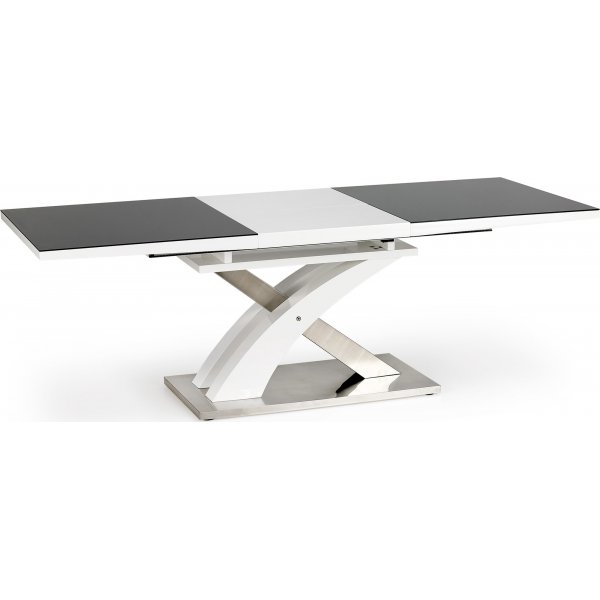 Bonita Esstisch 160-220 cm - wei/schwarz