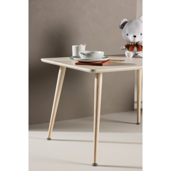 Polar Kinder-Esstisch 80 x 60 cm - Whitewash