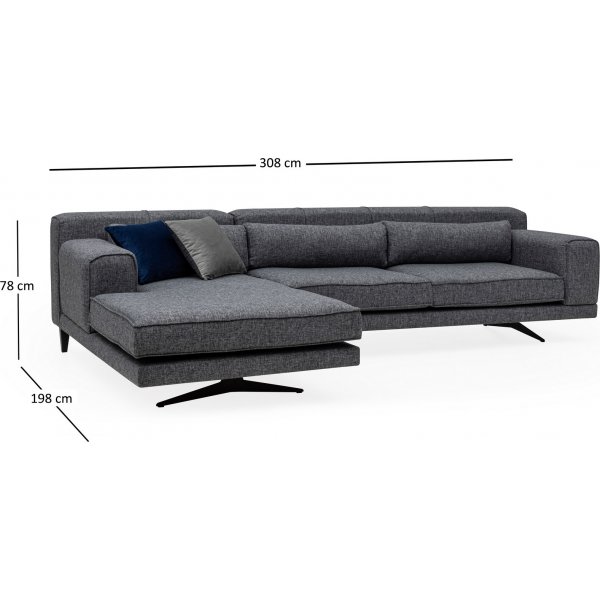 Jivago Diwansofa - Grau