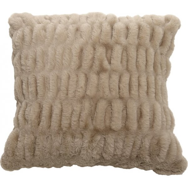 Flauschiger Kissenbezug 50 x 50 cm - Beige