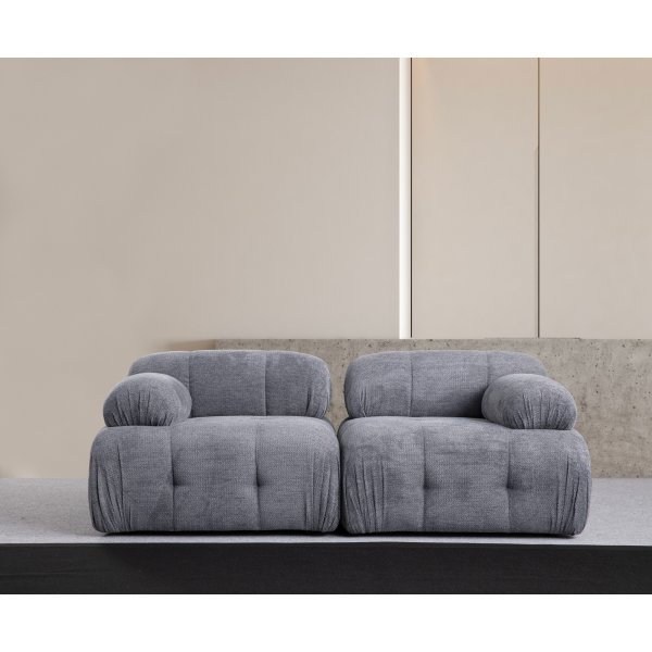 Petite 2-Sitzer-Sofa - Grau Petite 2-Sitzer-Sofa - Grau
