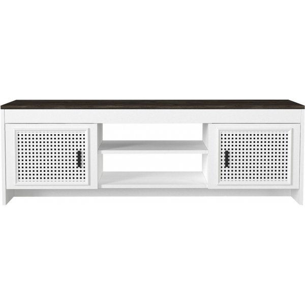 Done Medienbank - Weiß/Dunkelbraun Done Medienbank - Weiß/Dunkelbraun