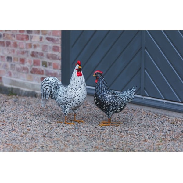 Hahndekoration - Weiß Hahndekoration - Weiß