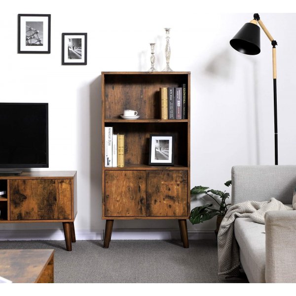 Bcherregal Iggy - Braun/Schwarz