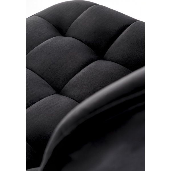 Barhocker schwarzer Samt mit goldenem Fu - Sitzhhe 62-84 cm