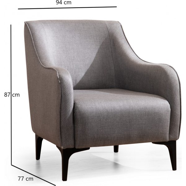 Sessel Belissimo - Grau Sessel Belissimo - Grau