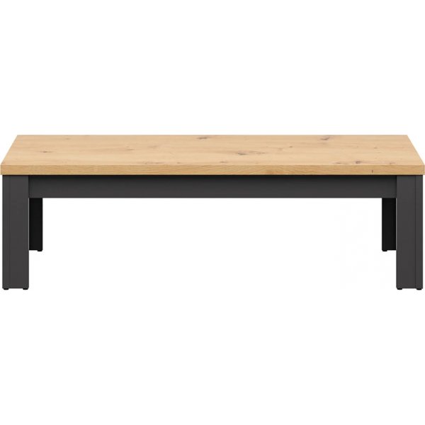 Hesen Couchtisch 130 x 65 cm - Graphit/Eiche