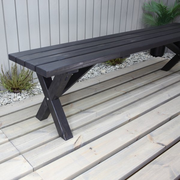 Scottsdale Sitzbank 180 cm - Schwarz