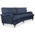 Howard London Premium 4-Sitzer gebogenes Sofa - Blau