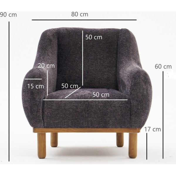 Reims Sessel - Anthrazit