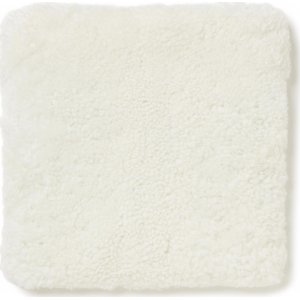Lockiges Sitzkissen mit Polsterung Weiß - 40 x 40 cm Lockiges Sitzkissen mit Polsterung Weiß - 40 x 40 cm