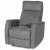 Elektrischer Elof-Liegestuhl aus grauem Stoff mit integriertem USB-Anschluss + Mbelpflegeset fr Textilien