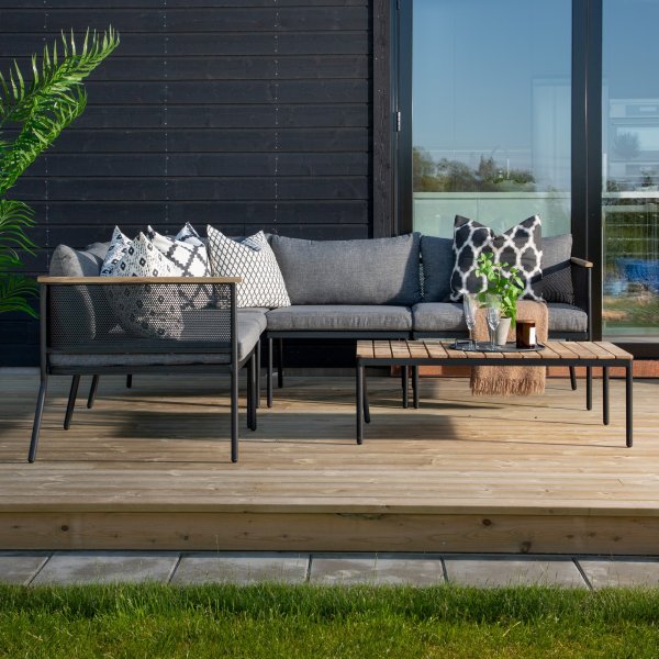 Nettan Ecksofagruppe - Schwarz/Grau